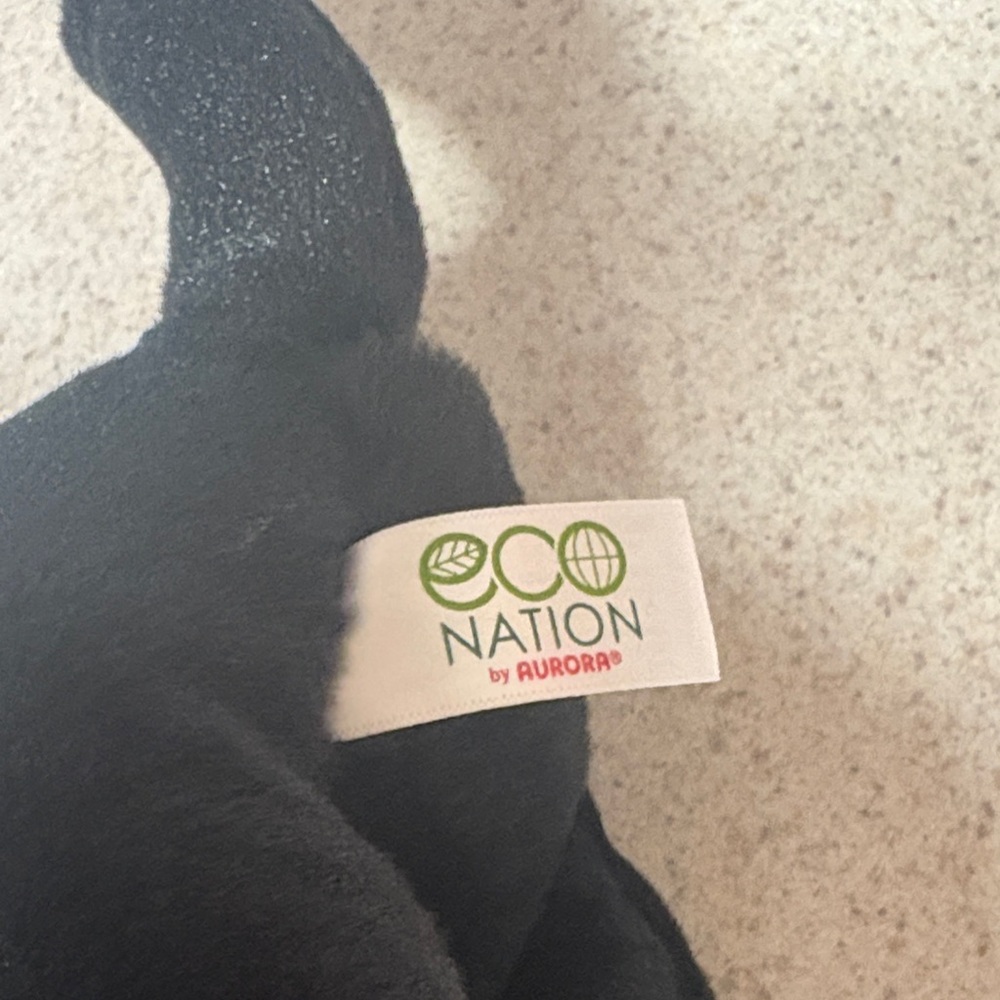 Eco Nation Black Panther Plush - Picture 3 of 3